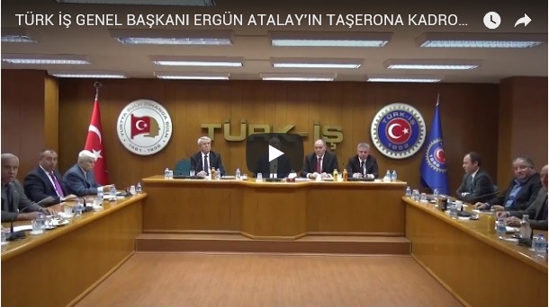 TÜRK-İŞ BAŞKANI ERGÜN ATALAY‘IN TAŞERON İŞÇİLERİN KADROYA ALINMASI İLE İLGİLİ AÇIKLAMASI...